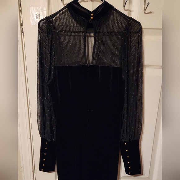 Elegant Black Evening Gown | Sz L - Picture 5 of 8